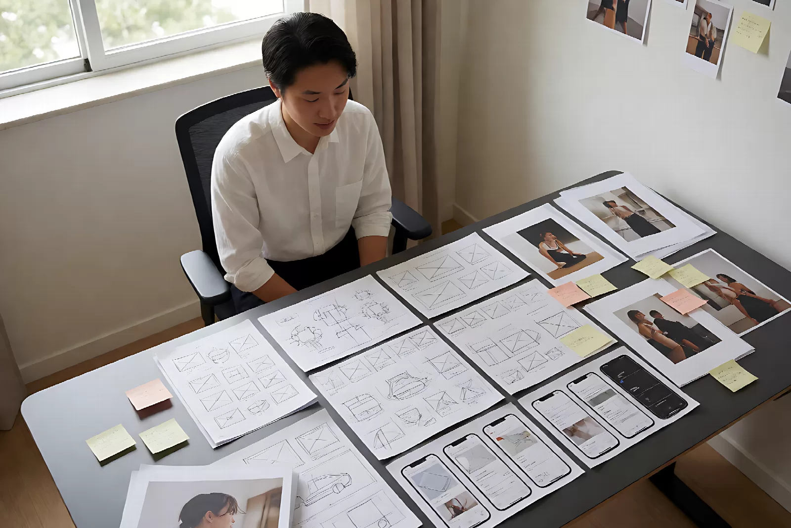 作品集制作：用过程稿、线框图与最终稿组成完整的案例叙事