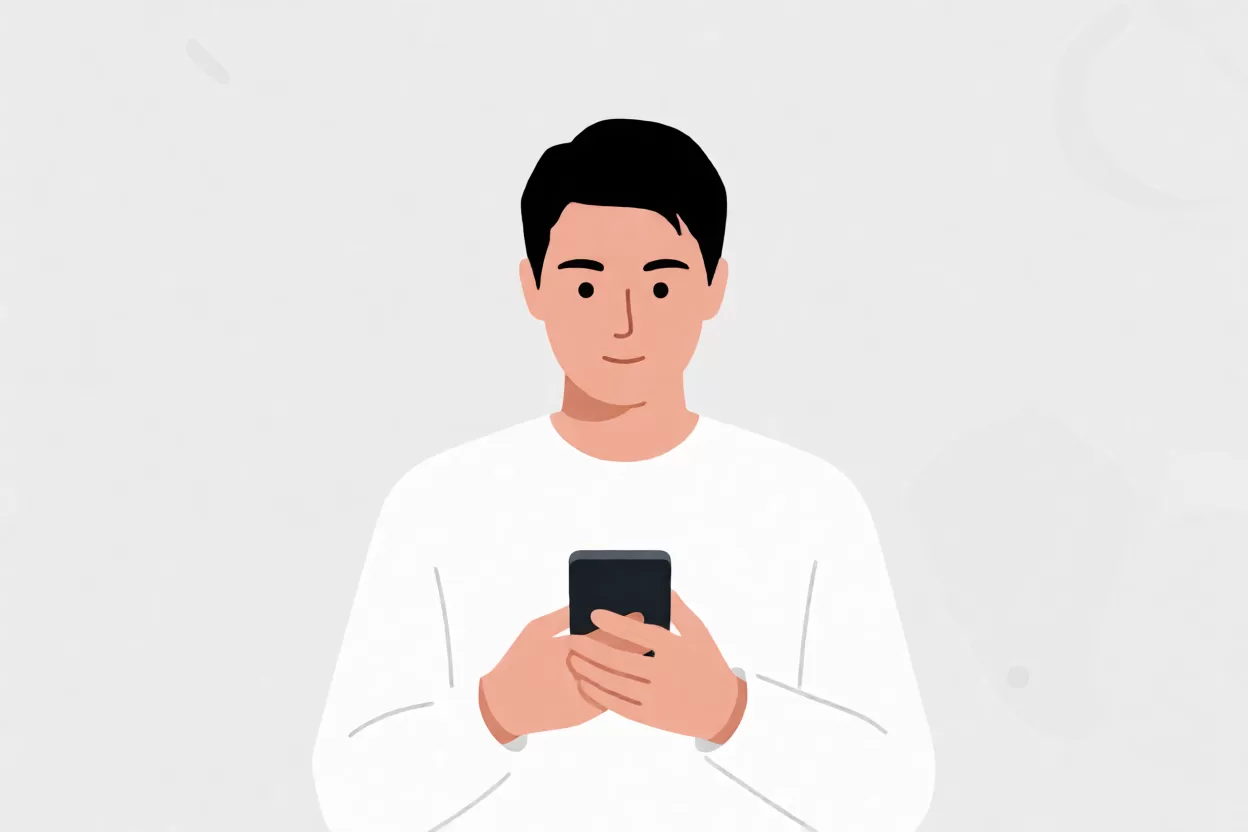 手机打开PDF简历检查字号与排版的示意